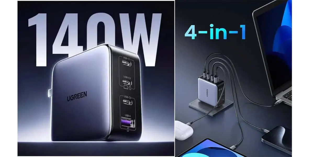 UGREEN Nexode X569 140W 4-Port USB-C GaN Charger (35965).webp